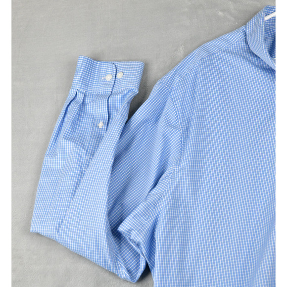 Duluth Shirt Mens 3XLT Blue Check Button Down Long Sleeve - Picture 3 of 8